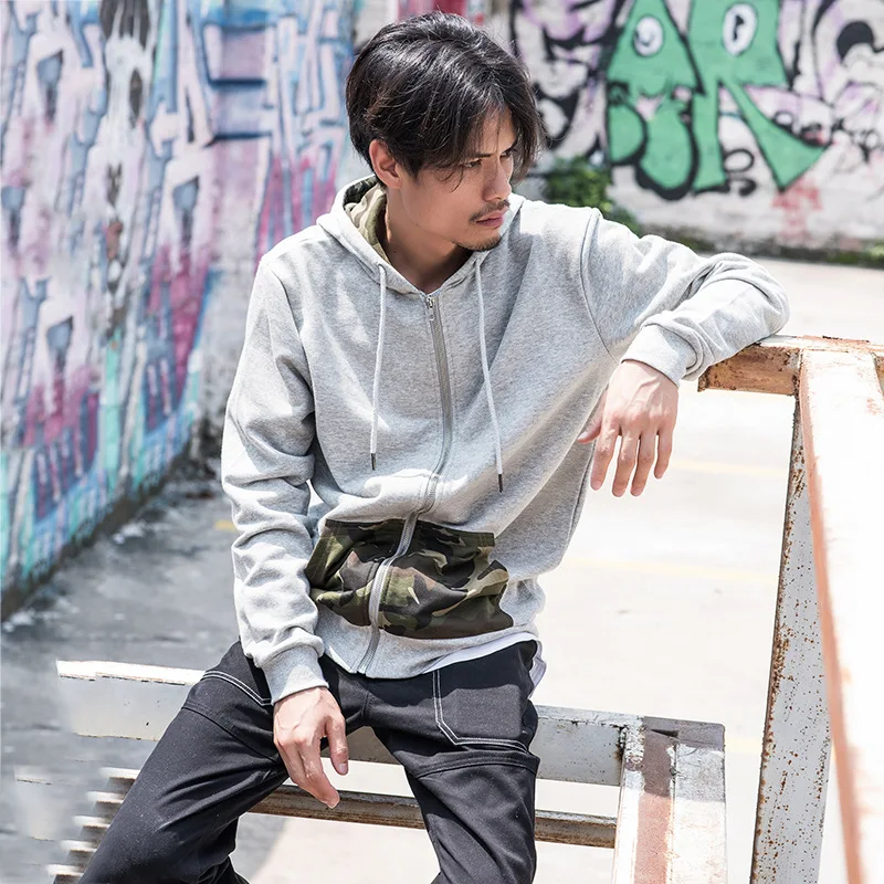 Осень 2019 мужская шляпа мужской санитарный гардероб с длинным рукавом на молнии