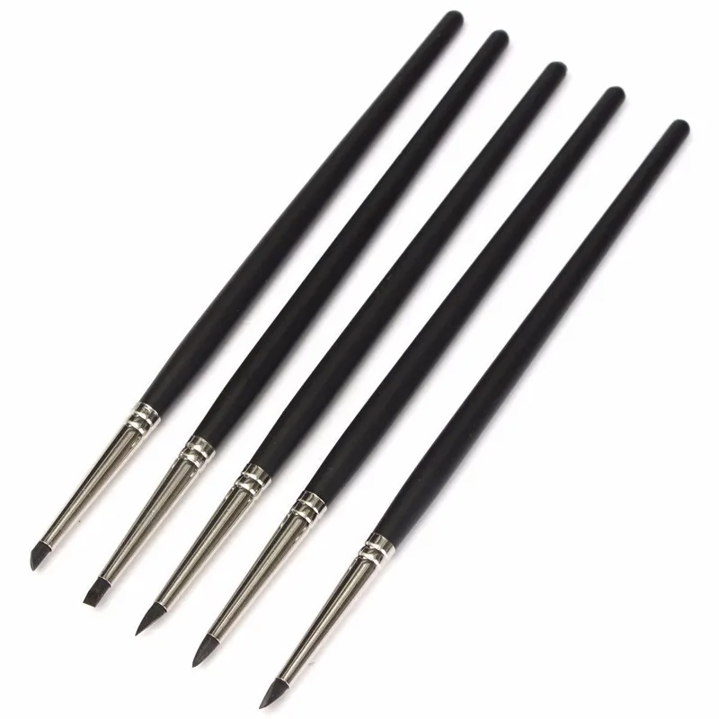 5 шт. инструменты для полимерной глины резьба кисть поделок керамики глина