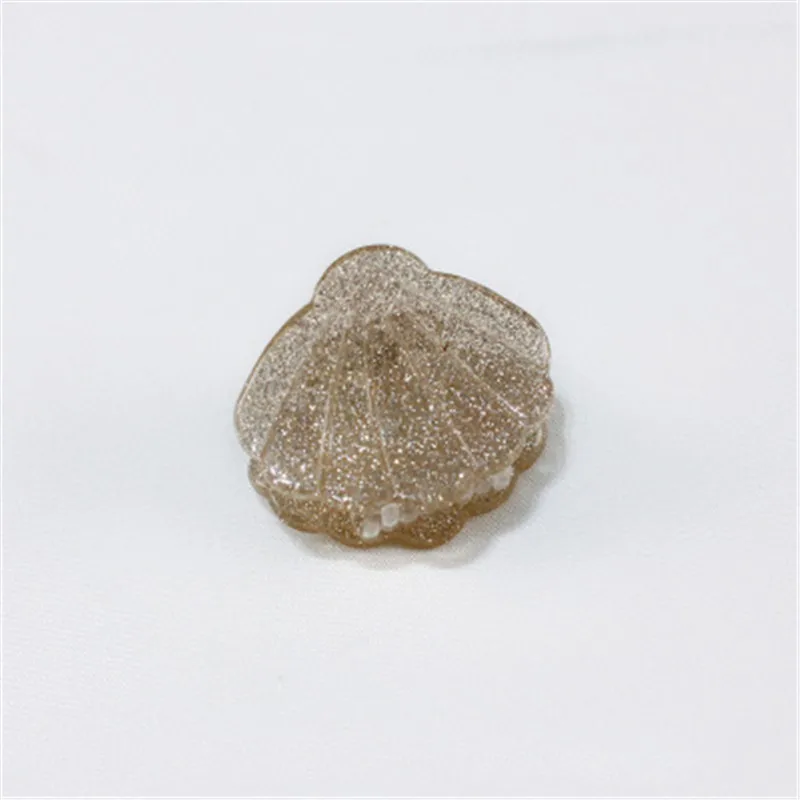 Заколка для волос в виде ракушки маленькая блестящая акриловая краб женщин и