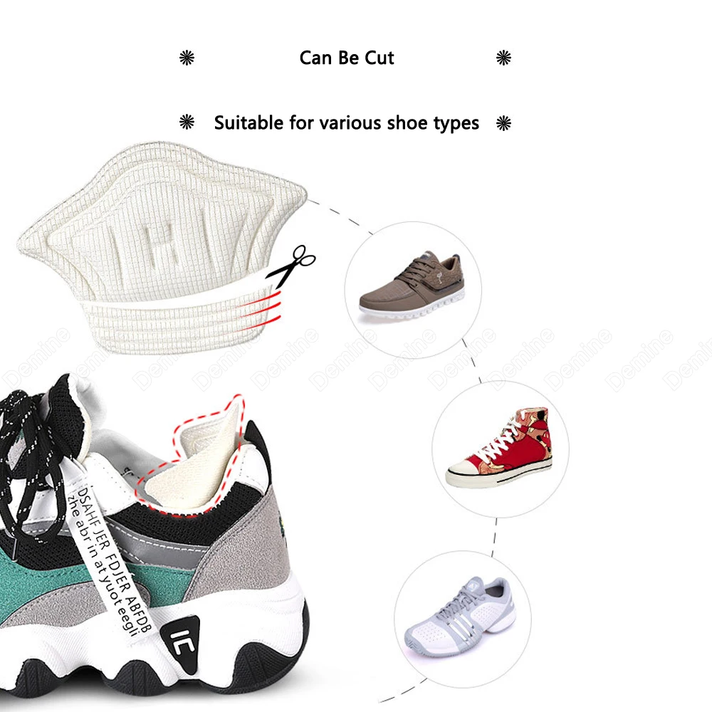 Стельки в спортивную обувь вставки пятку для обуви бега снятие боли наклейки