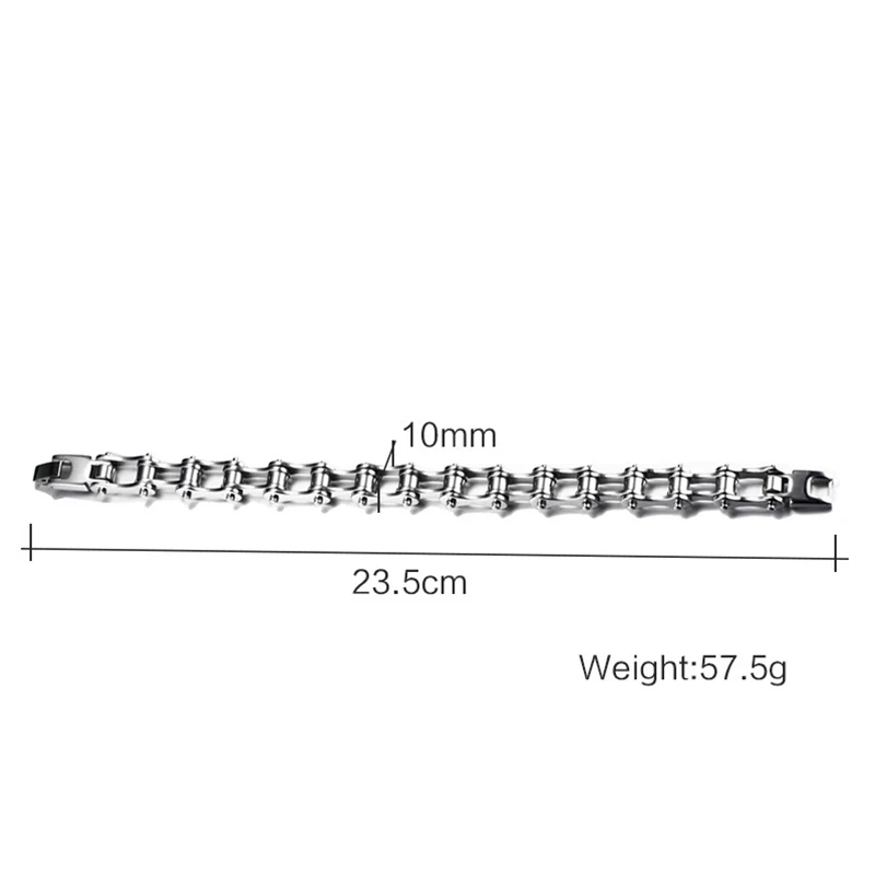 Модный браслет из нержавеющей стали серебряный цвет Байкерская велосипедная