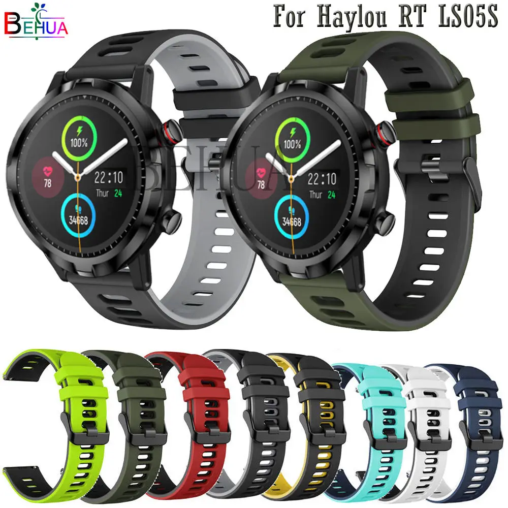 

For Xiaomi Youpin Haylou RT LS05S Smartwatch Strap Bracelet Watchstrap Silicone Watchbands For OnePlus Watch 46mm Wristband Belt