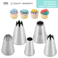 58 pcs stainless steel tulip icing piping nozzles pastry cream tips russian pastry nozzles confectionery tool baking pastry bag