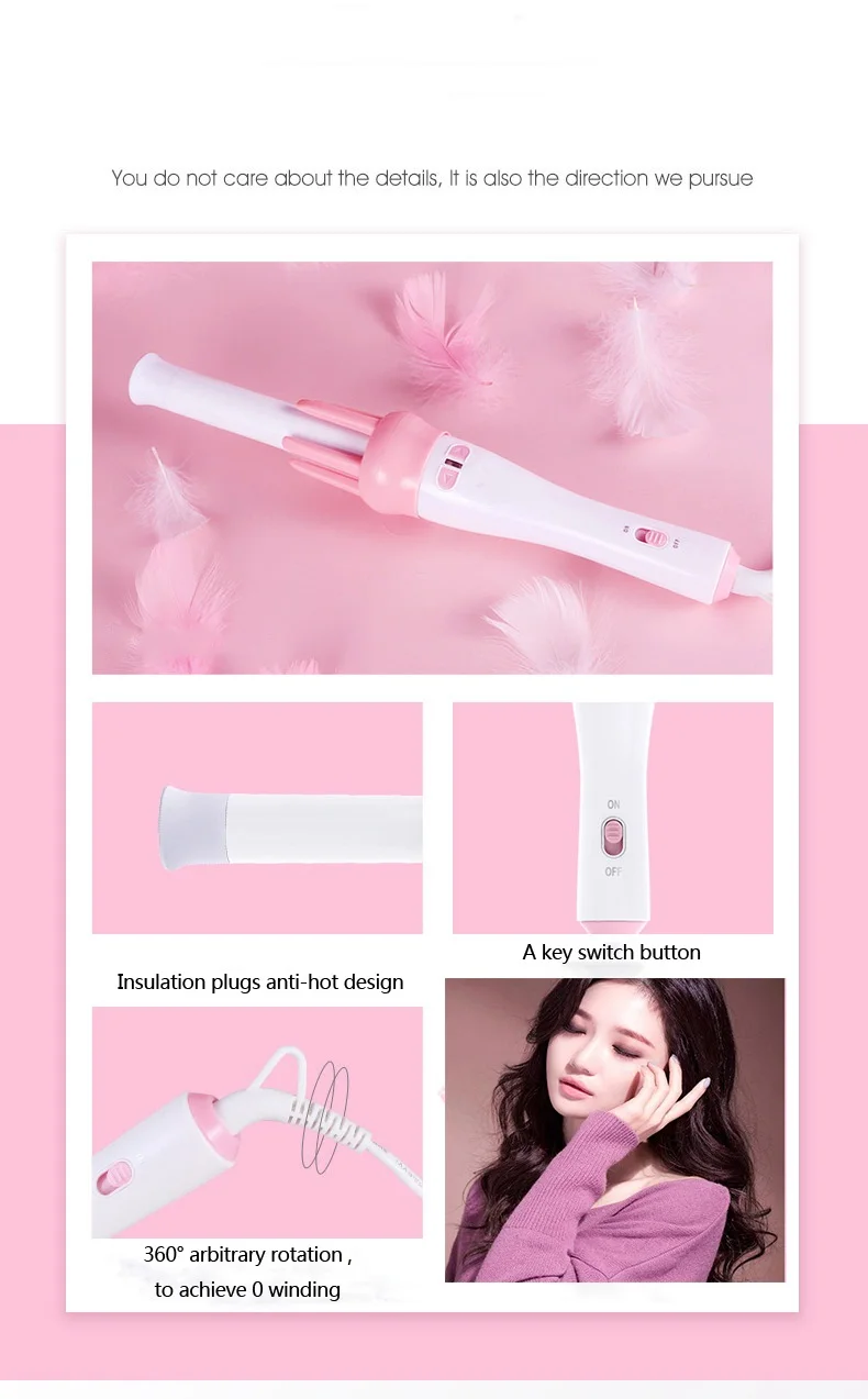 Щипцы для завивки волос автоматическая керамическая плойка 2 направления