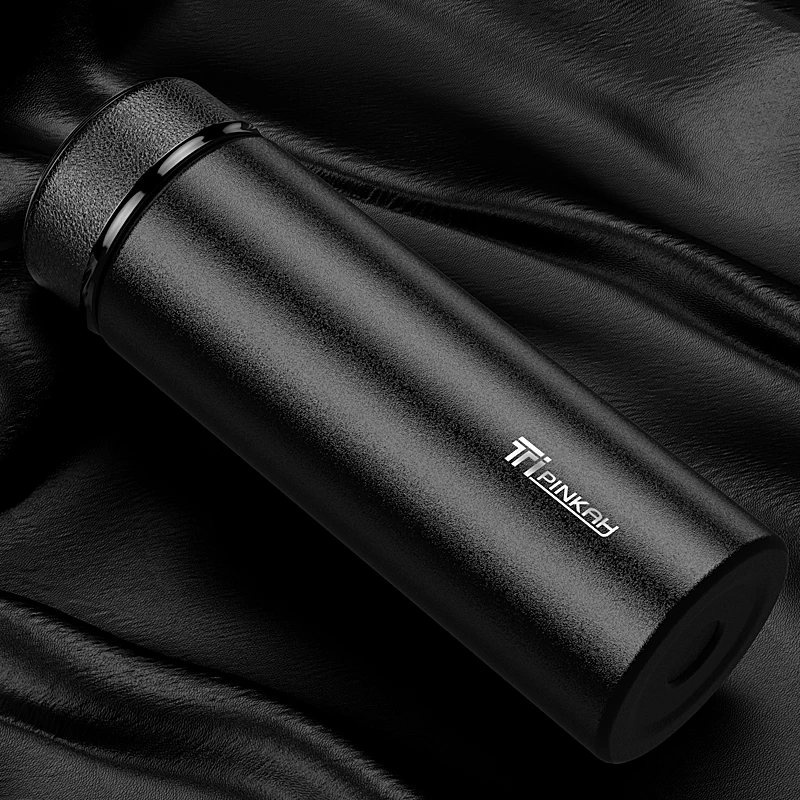 Pinkah термос с вакуумной изоляцией 550 мл двойной стенкой из титана для занятий