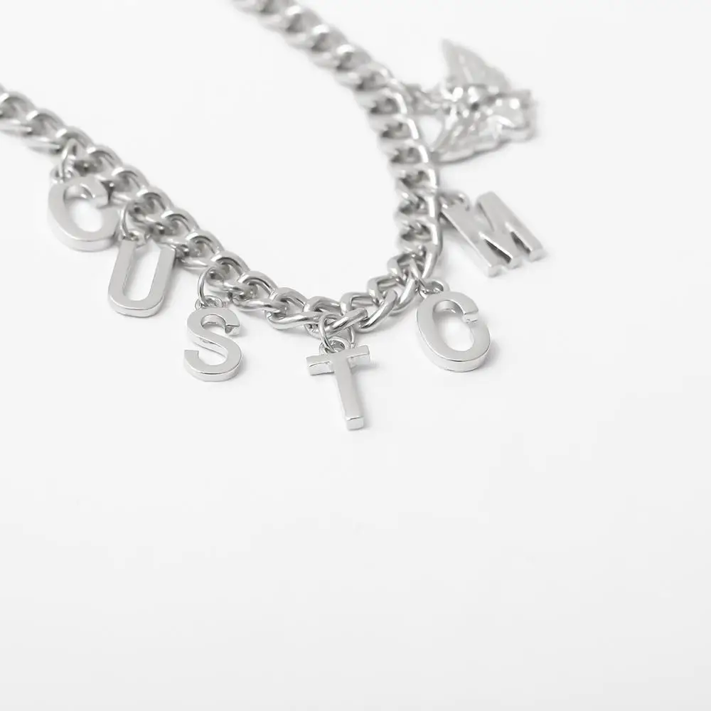 

Hot sale in 2020 Punk Letter Necklace Link Chain Women Simple Fashion Metal Jewelry for women Gift Party