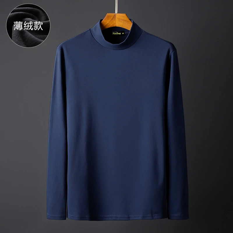 S8025 Осенняя футболка с длинным рукавом для мужчин 2019 простая водолазка