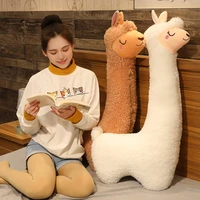100130cm gift super soft and have good quality alpaca cushion kawaii creative alpaca plush toy lovely pillow for children gift