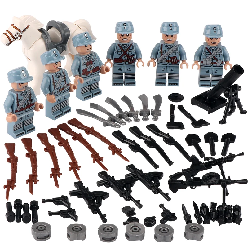 Игрушечный мини-пистолет сделай сам сборные блоки искусственное оружие солдата