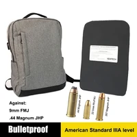 us nij iiia 3a 44 mag safety body protection bulletproof backpack ballistic bullet proof insert plate panel bags for student