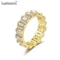 luoteemi gold fashion hip hop finger ring gearwheel tires cubic zirconia thumb rings for women wholesale price party gifts