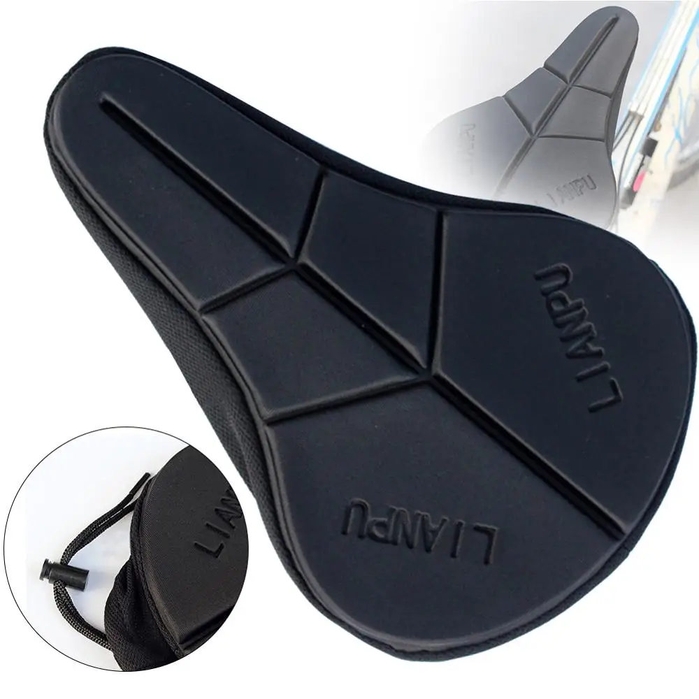 

Universal Bike Seat Cover Extra Soft Rubber Bike Saddle Cushion with Adjustable Drawstring