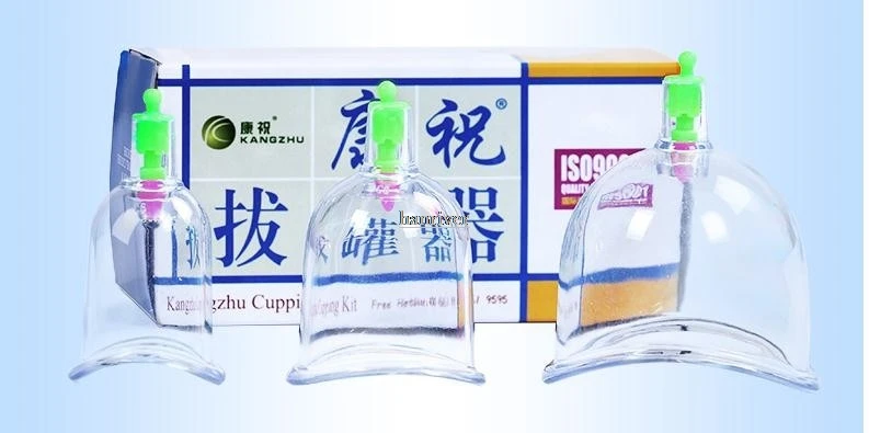 Китайские Банки Kangzhu U изогнутые вакуумные банки, всасывание суставов 3 чашки терапевтические суставы чашки традиционный акупунктурный массаж