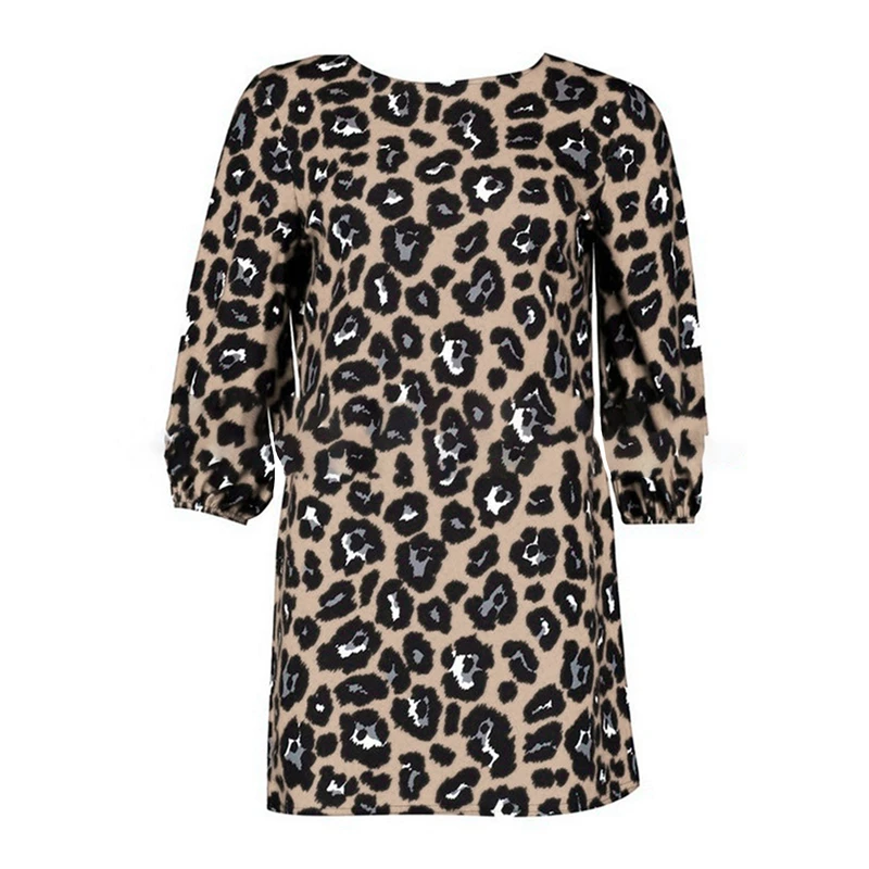 

Women's Leopard Print Dress Autumn Winter New Leopard Print Daily Dresses Commuting Dress Sexy Mini Dress Clubwear Work Dress