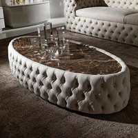italian design high end living room furniture center table modern marble table coffee table marble and wood wooden manufactrer