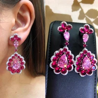 missvikki france summer romantic gorgeous drop earrings for women wedding party bridal earrings new fashion jewelry high quality