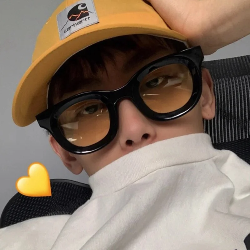 Очки солнцезащитные круглые унисекс в стиле хип-хоп | Аксессуары для одежды