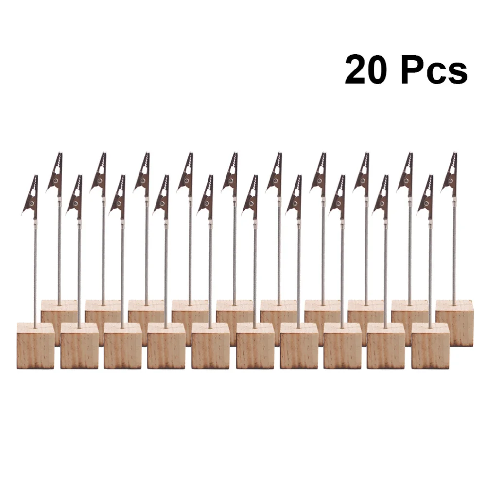 

20PCS Creative Table Number Holders Wedding Table Name Holder Clips Picture Memo Note Photo Stand