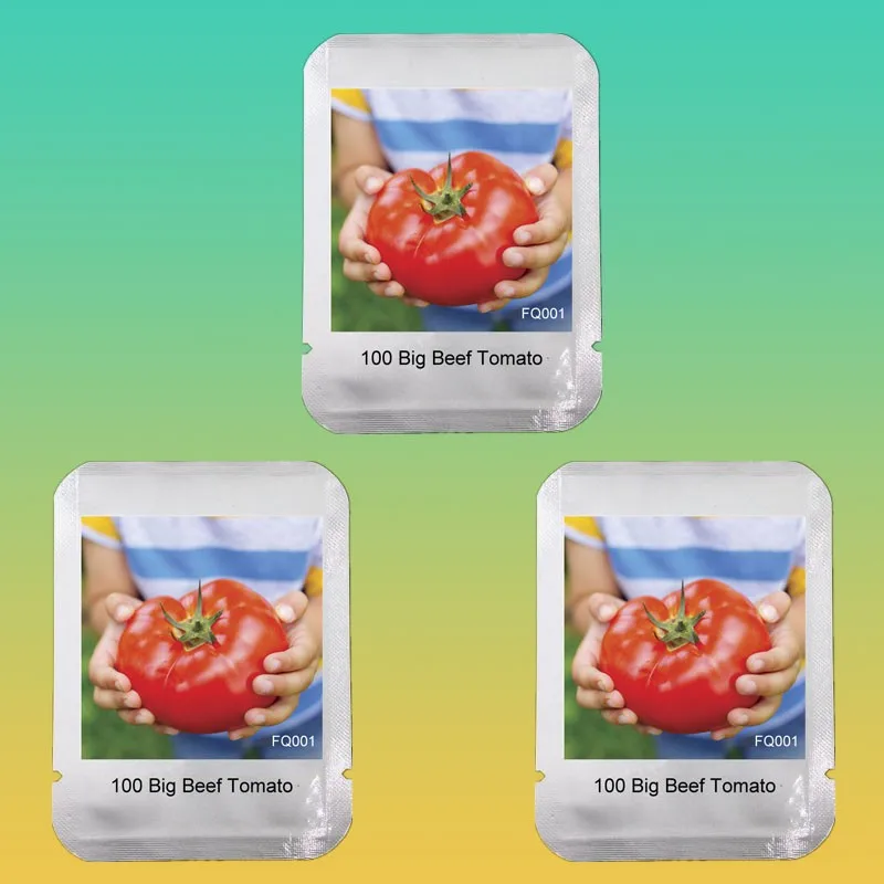 Big Beef Hybrid Tomato bonsai, Professional Pack, 100 Pcs / Pack, Extra-large, Extra-meaty, Extra-tasty Tomato#FQ001