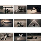 Алмазная живопись 5D сделай сам с животными и человеками, вышивка крестиком, полная выкладка, круглая вышивка, ручная работа, домашний декор для стен комнаты, рукоделие