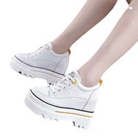 hidden heel white shoes womens 2021 new spring and summer korean style platform shoes casual sneakers ins trendy pumps