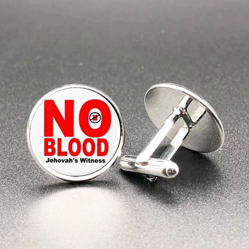 

2019 fashion JW org Tassel "No blood" cufflinks, Christo Kristal cufflinks photo