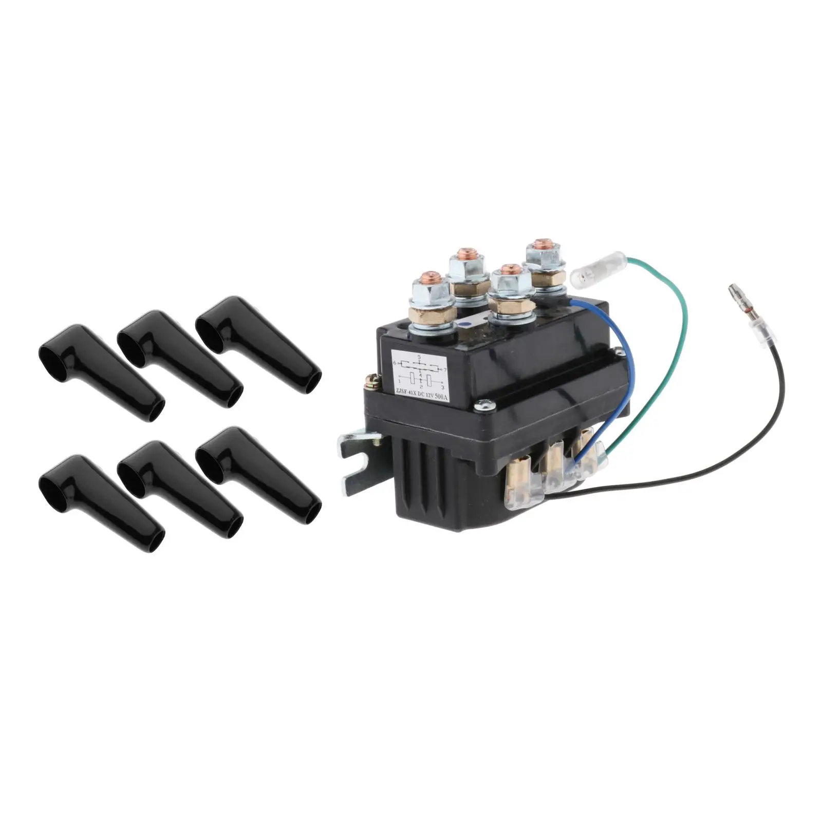 

12V 250A Solenoid Relay Contactor for ATV UTV 6 Protecting Caps Heavy duty