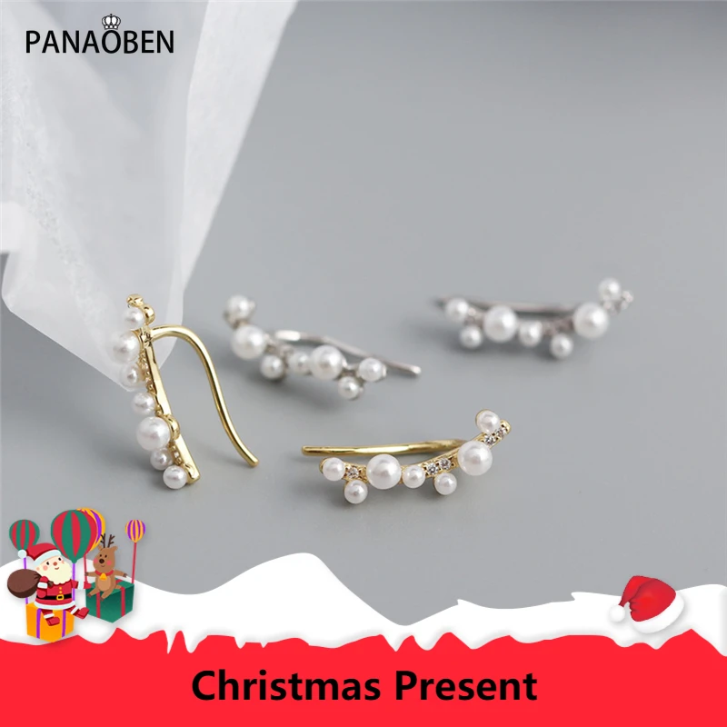 

Женские серьги-гвоздики с жемчугом, из серебра 925 пробы