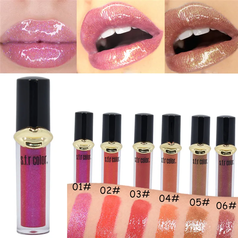 Влажная вишня Блестящий Блеск для губ водонепроницаемый блеск Макияж длительный