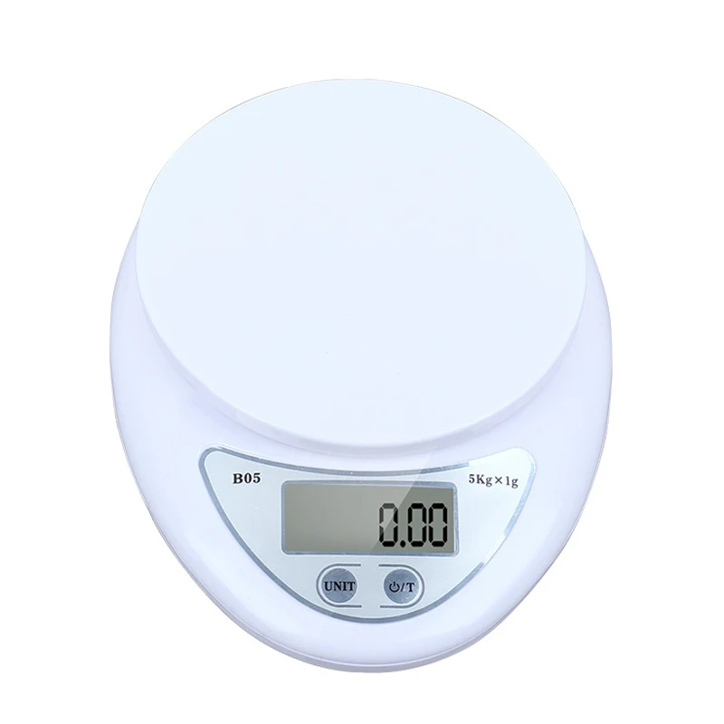 

5KG/1G Kitchen Scale Weighing Scale Food Diet Postal Balance Measuring LCD Electronic Scales Suitable for household Kitchen