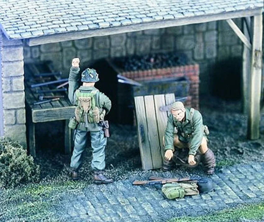 1/35 модельная фигурка из смолы разобранный Неокрашенный набор // 1007(2