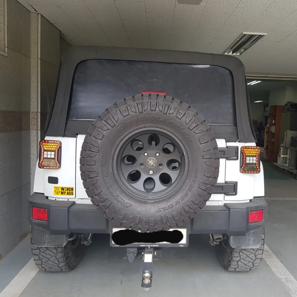 Автомобильный светильник в сборе, светодиодный задний фонарь для Jeep Wrangler JK 2007-, задние лампы, тормозной задний светильник, дневные ходовые огни