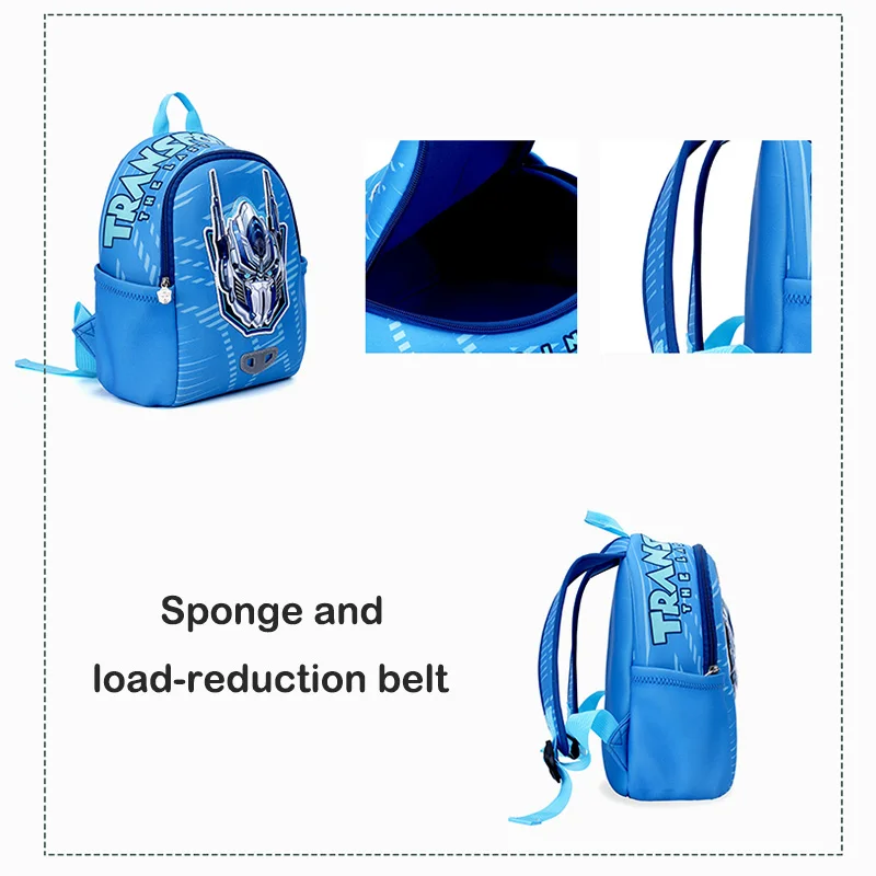 Детский рюкзак с рисунком трансформеров унисекс школьный водонепроницаемый