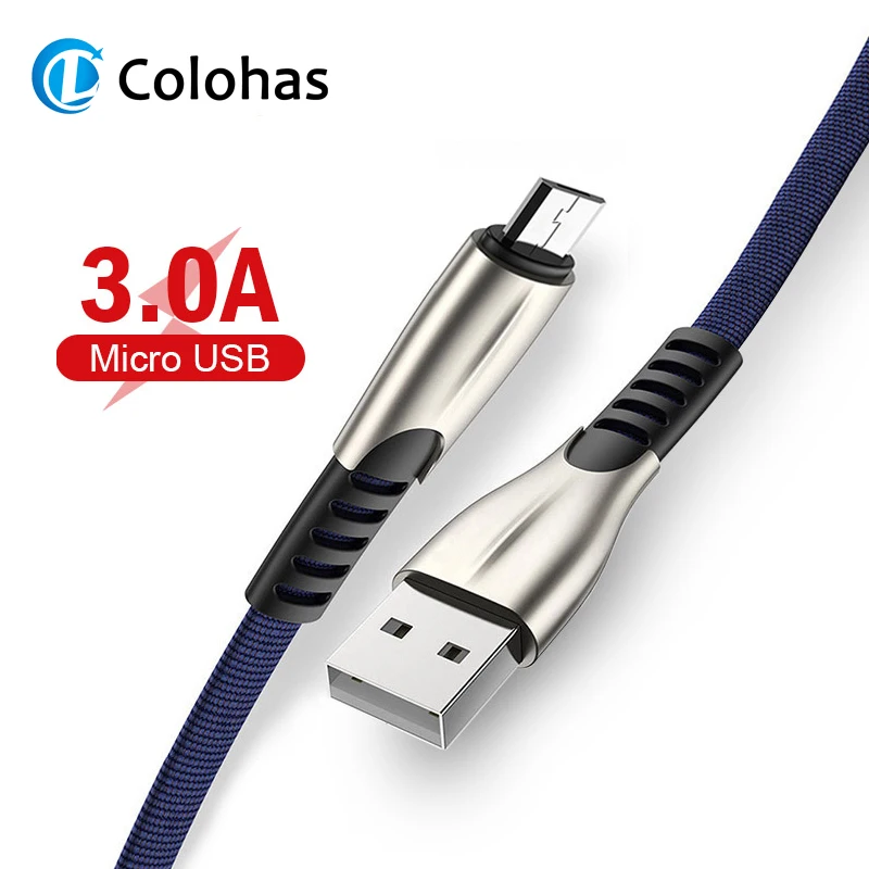 Кабель Micro USB 3.0A для Xiaomi Redmi Note 5 Pro 4, быстрая зарядка, зарядное устройство для мобильного телефона, синхронизация данных, мини-usb кабель для samsung S7