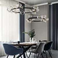 glass bubble living room chandelier modern simple bedroom designer restaurant creative magic bean molecular nordic lamps