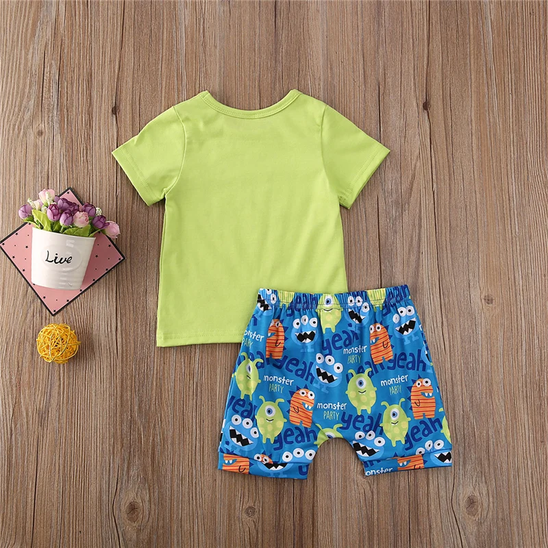 От 0 до 3 лет комплект летней одежды для новорожденных мальчиков и девочек