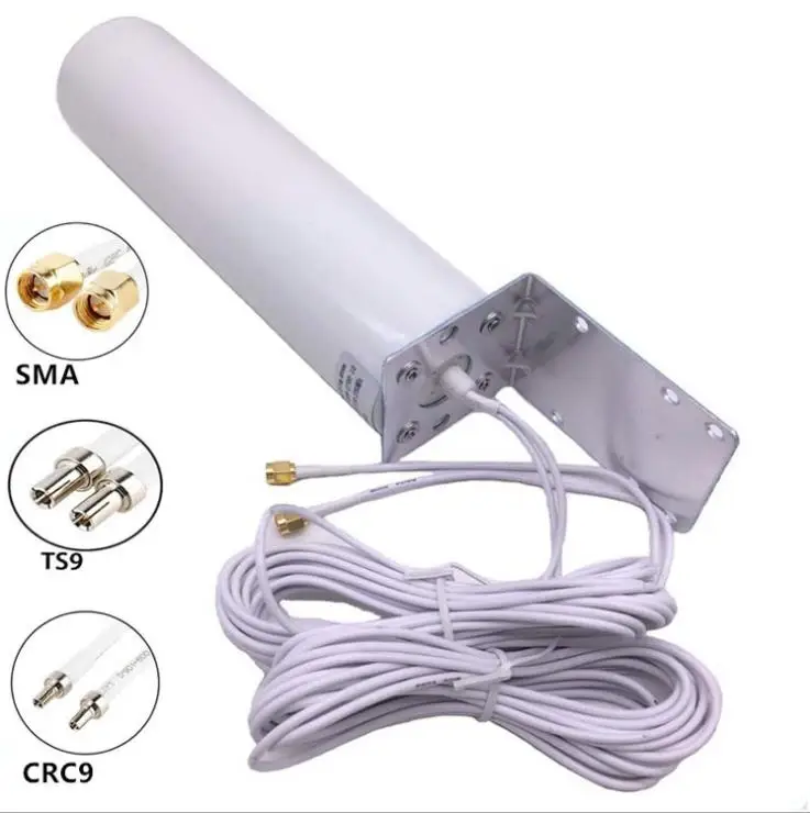 New 4G flat antenna outdoor antenna dual interface SMA/TS9/CRC9 router/network card antenna