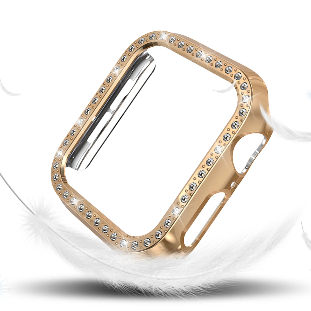 Блестящий чехол из поликарбоната для Apple Watch 4, 40 мм, 44 мм, защитная оболочка, бампер для iWatch 44, 40 мм, серия 5, чехлы для часов, крышка, рамка