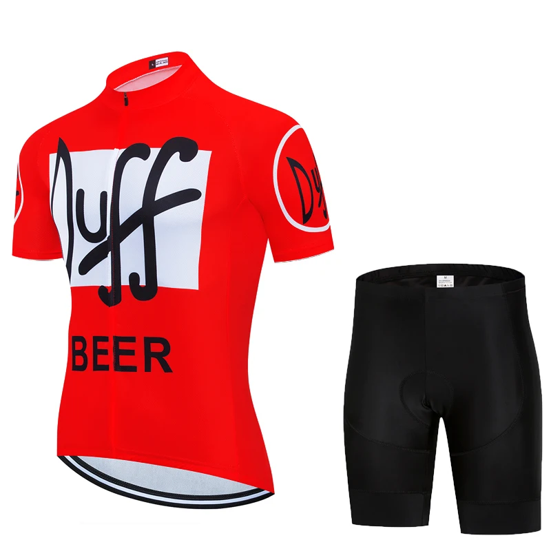 Team 2020 New Duff Men's Cycling Jersey 19D Bike Shorts Set Ropa Ciclismo MTB Bicycle Summer Clothing Breathable and Quick-dry | Спорт и