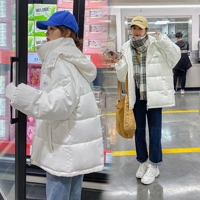 Clothing for Winter Jacket Coat Women Short Female Student Cotton 2021 The New Little Guy