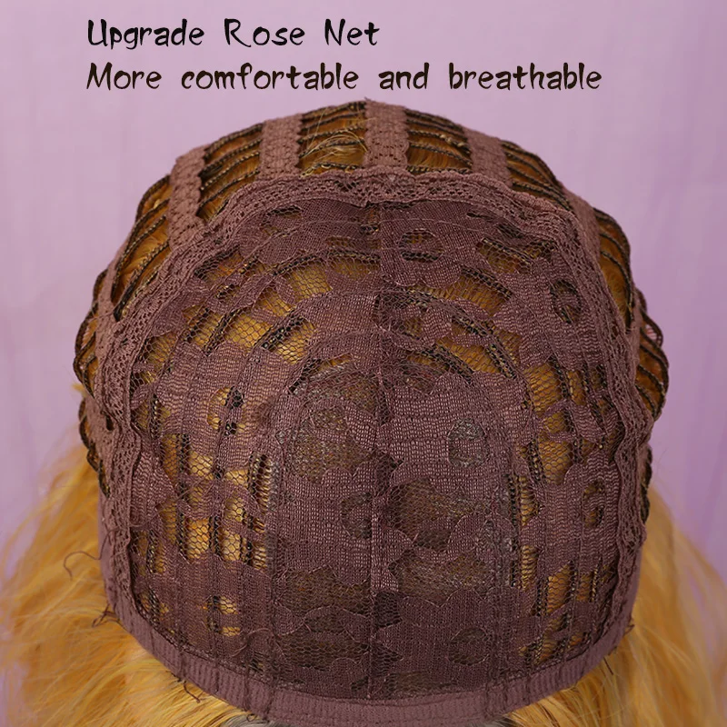 

WEI LAI Ombre Long Wavy Middle Part Wig Cosplay Natural Heat Resistant Synthetic Wig For Women