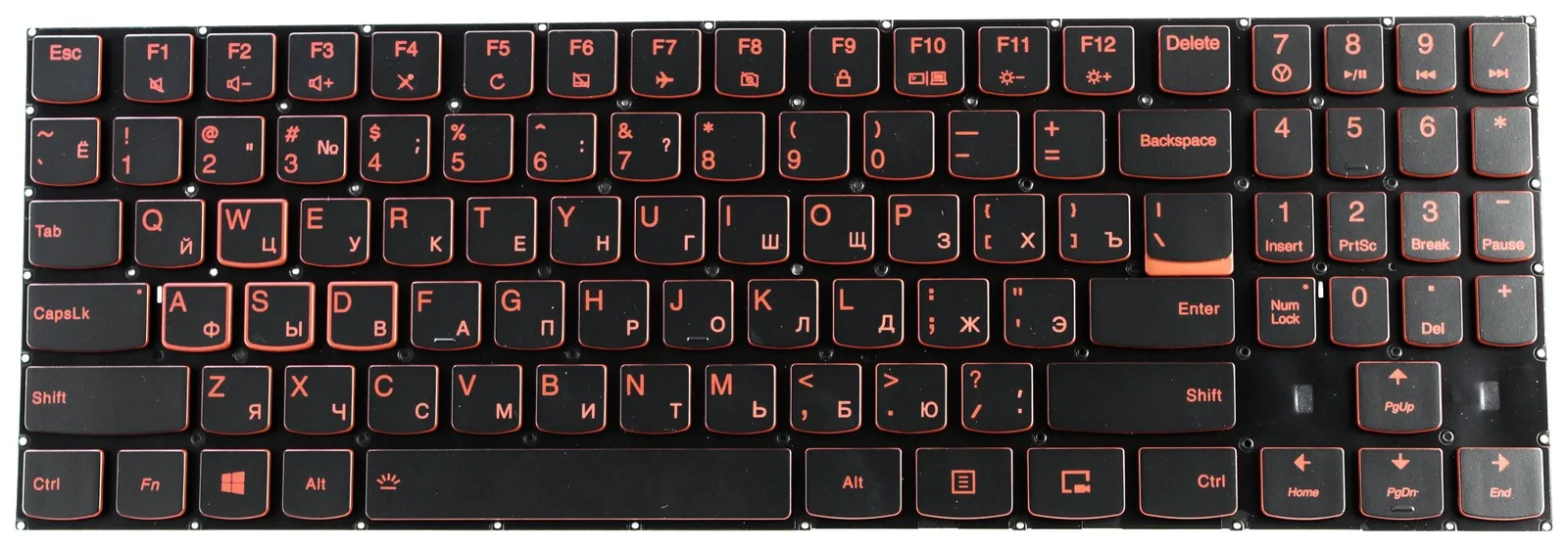 Клавиатура для ноутбука Lenovo Y520-15IKB Y720-15IKB С подсветкой | Компьютеры и офис