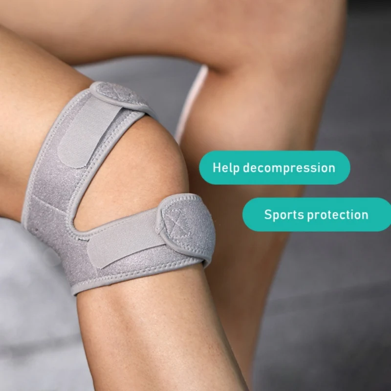 

1pcs Knee Pad Support Double Patellar Tendon Brace Breathable Leg Protector Band Gym Running Basketball Fitness Kneepads New