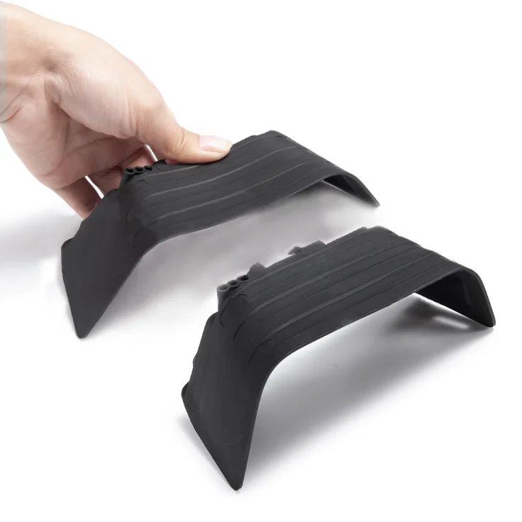 

Black Plastic Front&Rear Mud Flaps Fender for 1/10 RC Crawler Axial SCX10 II 90046 90047 Part