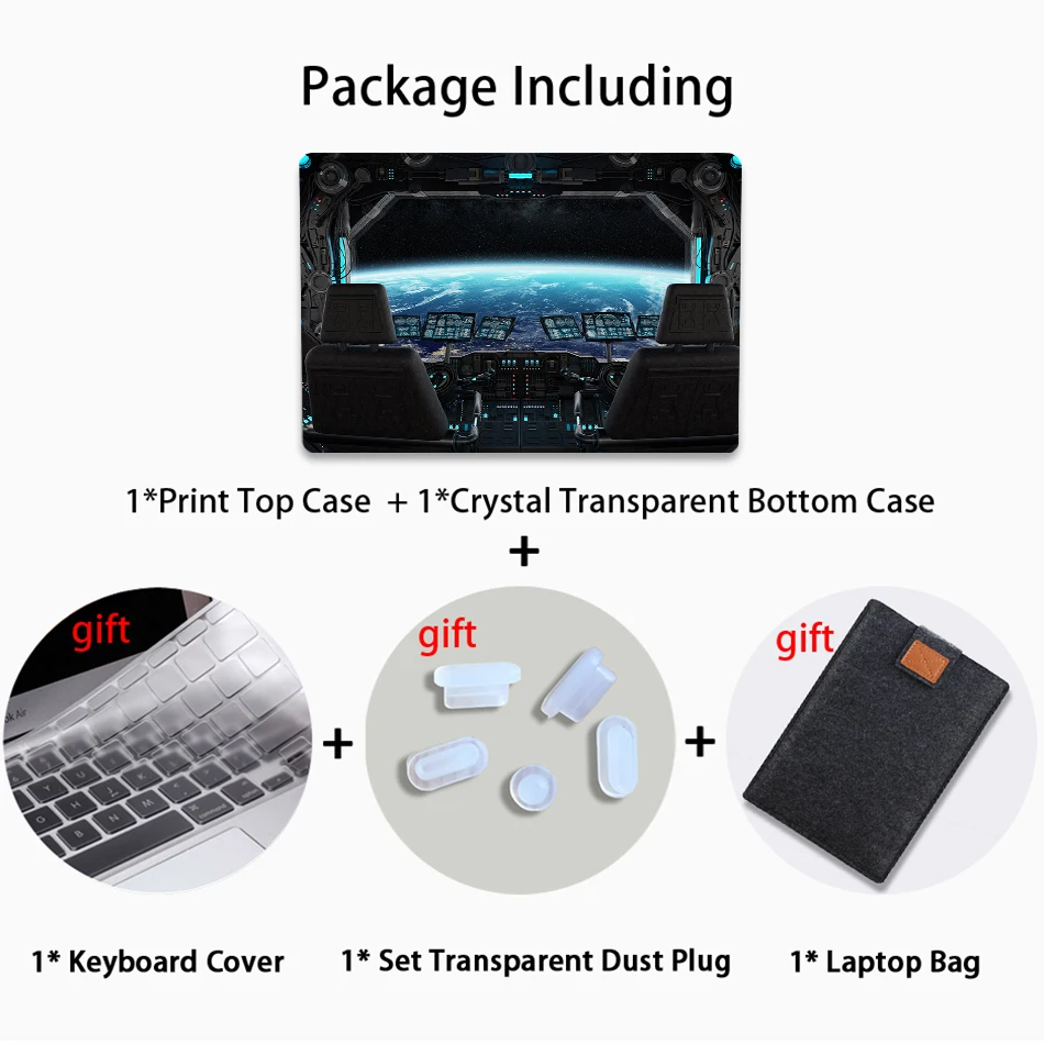 Чехол MTT для Macbook Air Pro retina 11, 12, 13, 15 дюймов, чехол с сенсорной панелью, космическая капсула, 13,3, 15,4 дюймов, чехол для ноутбука A1706, A1466