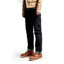 SD107-0001 RockCanRoll 설명 읽기 무거운 무게의 인디고 셀비지 워싱 팬츠, 두꺼운 생 데님 진, 17oz