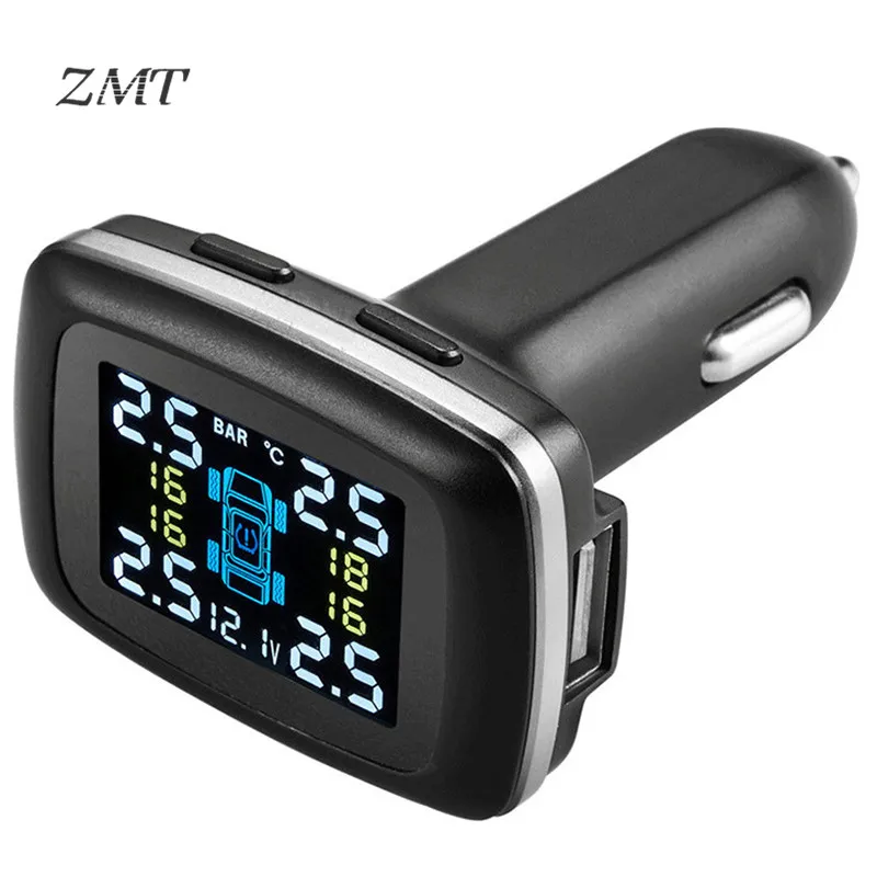 Детектор давления в шинах цветной дисплей сигаретный Свет устройство TPMS