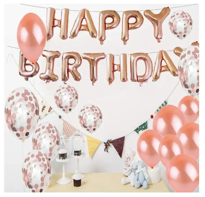23 шт. 20th Number Happy birthday party Decoraions Kids Globos 20 день Рождения Розовое Золото воздушный шар