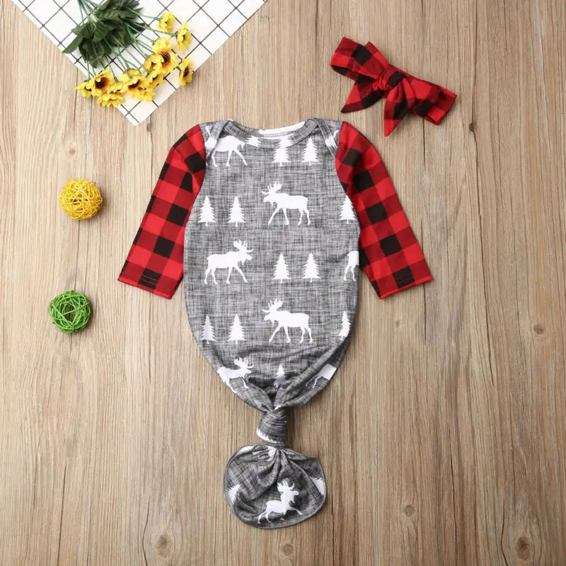 Рождественское Пеленальное Одеяло для новорожденных спальный мешок комплект