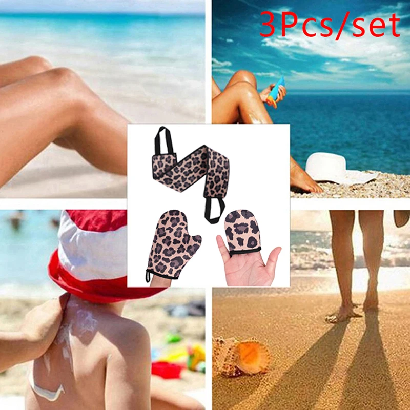

3Pcs Body Cleaning Glove Self Tanner Reusable Self Tan Applicator Tanning Gloves